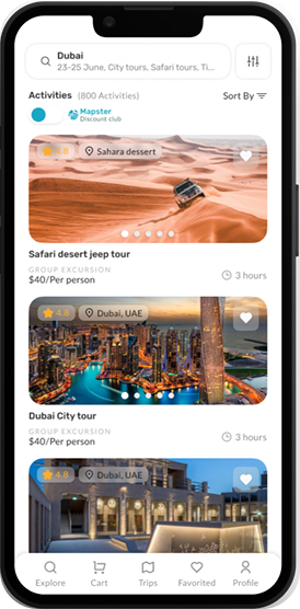 Mapster — Catalog screen